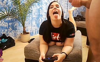 curvy german Gamer Girl gets fucked after a long time gaming
