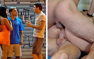 Amazing DP Threesome With Young Couple
